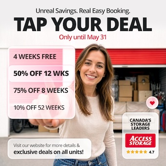 Access Storage - Sarnia Point Edward Promotion